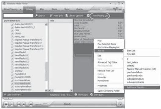 EMTEC LECTEUR MP4 C230 - CREER UNE LISTE LECTURE AU MOYEN DU LECTEUR WINDOWS MEDIA PLAYER 10 (Windows XP seulement) - 2