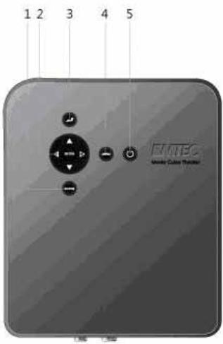 EMTEC HDD MOVIE CUBE THEATER T800 - Panneau supérieur - 1