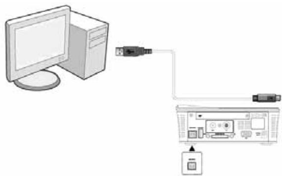 EMTEC HDD MOVIE CUBE THEATER T800 - Connexion à l'ordinateur - 1