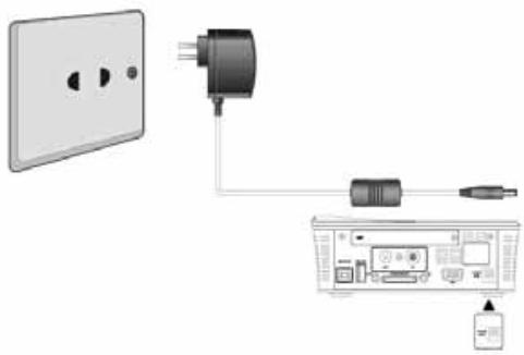 EMTEC HDD MOVIE CUBE THEATER T800 - Connexion à l'alimentation électrique - 1