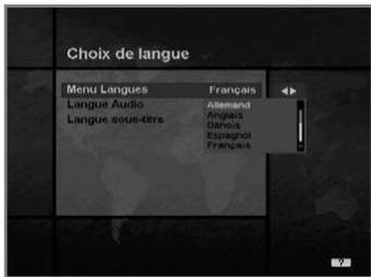 HUMAX VA-FOX - Choix de langue - 1
