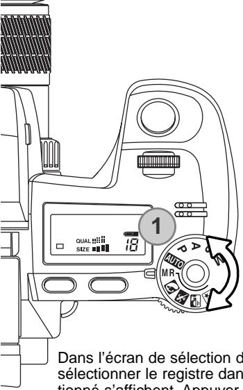MINOLTA DIMAGE A1 - MÉMOIRES - SAUVEGARDES DE RÉGLAGES PERSONNALISÉS - 3