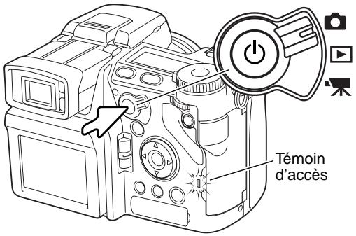 MINOLTA DIMAGE A1 - MISE SOUS TENSION DE L'APPAREIL - 1