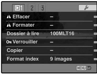 MINOLTA DIMAGE A1 - NAVIGATION DANS LE MENU LECTURE - 6