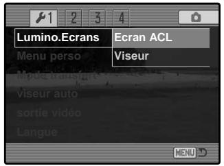 MINOLTA DIMAGE A1 - LUMINOSITÉ DE L'ÉCRAN ACL - 1