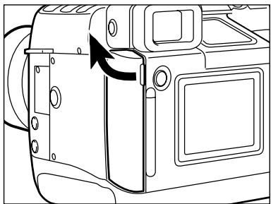 MINOLTA DIMAGE RD 3000 - Extraction de la CARTE compact FLASH - 1
