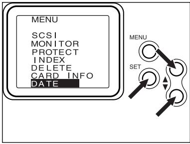 MINOLTA DIMAGE RD 3000 - Réglage de la DATE et de l'heure - 3