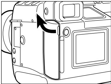 MINOLTA DIMAGE RD 3000 - Insertion de la CARTE compact FLASH - 1