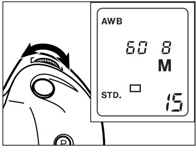 MINOLTA DIMAGE RD 3000 - Tourner la molette avant pour sélectionner la vitesse - 6