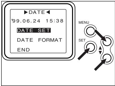 MINOLTA DIMAGE RD 3000 - Réglage de la DATE et de l'heure - 4