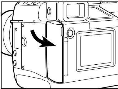 MINOLTA DIMAGE RD 3000 - Extraction de la CARTE compact FLASH - 3