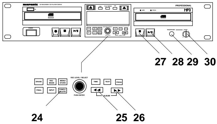 MARANTZ CDR510 - Touche INPUT - 1