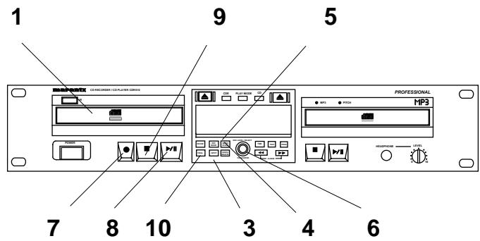 MARANTZ CDR510 - Modes d'enregistrement externes - 1
