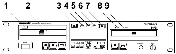 MARANTZ CDR510 - Réglages et écran de façon - 1