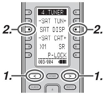 MARANTZ AV8003 - Vérifier la puissance du SIGNAL XM et l'ID RADIO - 1