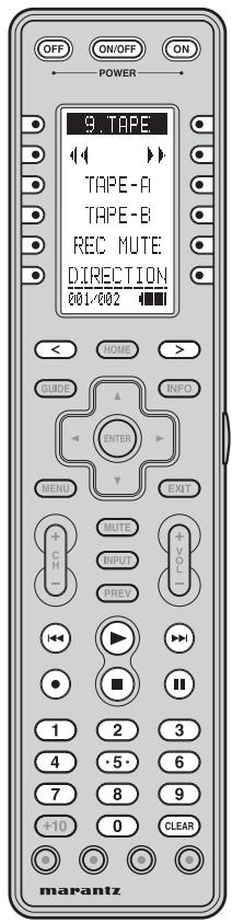 MARANTZ AV8003 - Commande d'une platine à cassette marantz (mode cassette) - 1