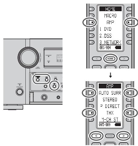 MARANTZ AV8003 - Selectionner le mode surround - 1