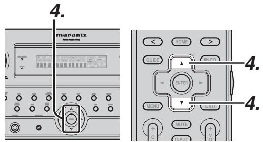 MARANTZ AV8003 - Vérification de la puissance du SIGNAL SIRIUS et identifiant RADIO - 2