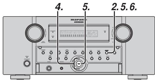 MARANTZ AV8003 - SAISIE du nom des stations prisesélectionnées - 1