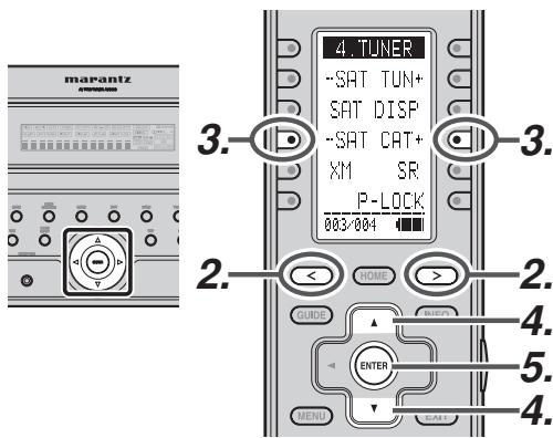 MARANTZ AV8003 - Mode de recherche par categorie - 1
