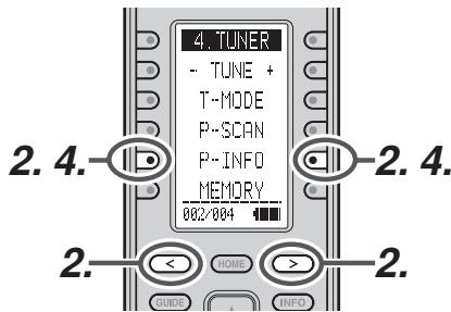 MARANTZ AV8003 - Affichage de la LISTE des CANAUX préréglés - 1