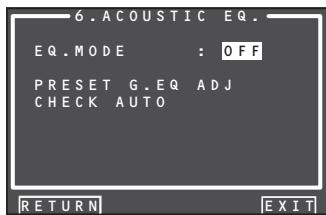 MARANTZ AV8003 - OFF (déactivation) : - 1