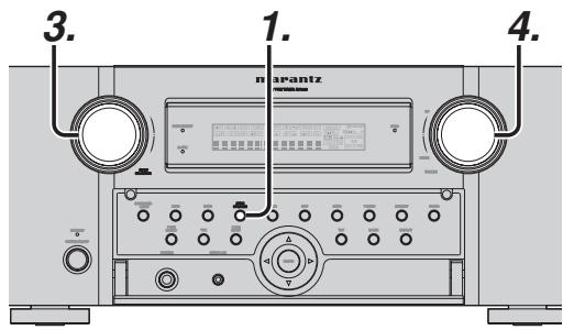 MARANTZ AV8003 - Lecture dans la ZONE par les PRISES surround BACK PREOUT - 1