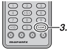 MARANTZ AV8003 - Effacer de la mémoire les stations préseleccionnées - 3