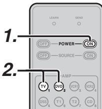 MARANTZ AV8003 - Changement des touches de commande de la fonction enceinte de ZONE depuis la ZONE - 1