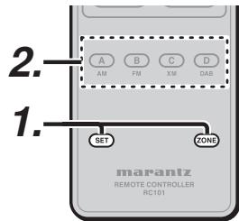MARANTZ AV8003 - Changement des touches de commande DELA ZONE pour chaque ZONE - 1