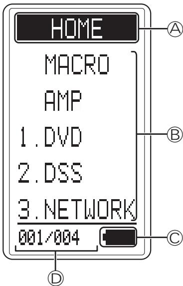 MARANTZ AV8003 - RC2001 indicateurs sur l'écran LCD - 1