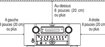 MARANTZ AV8003 - NE PAS PLACER dans les emplacements suivants - 1
