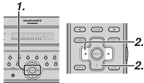 MARANTZ AV8003 - Mode de recherche des chaines prereglees - 1