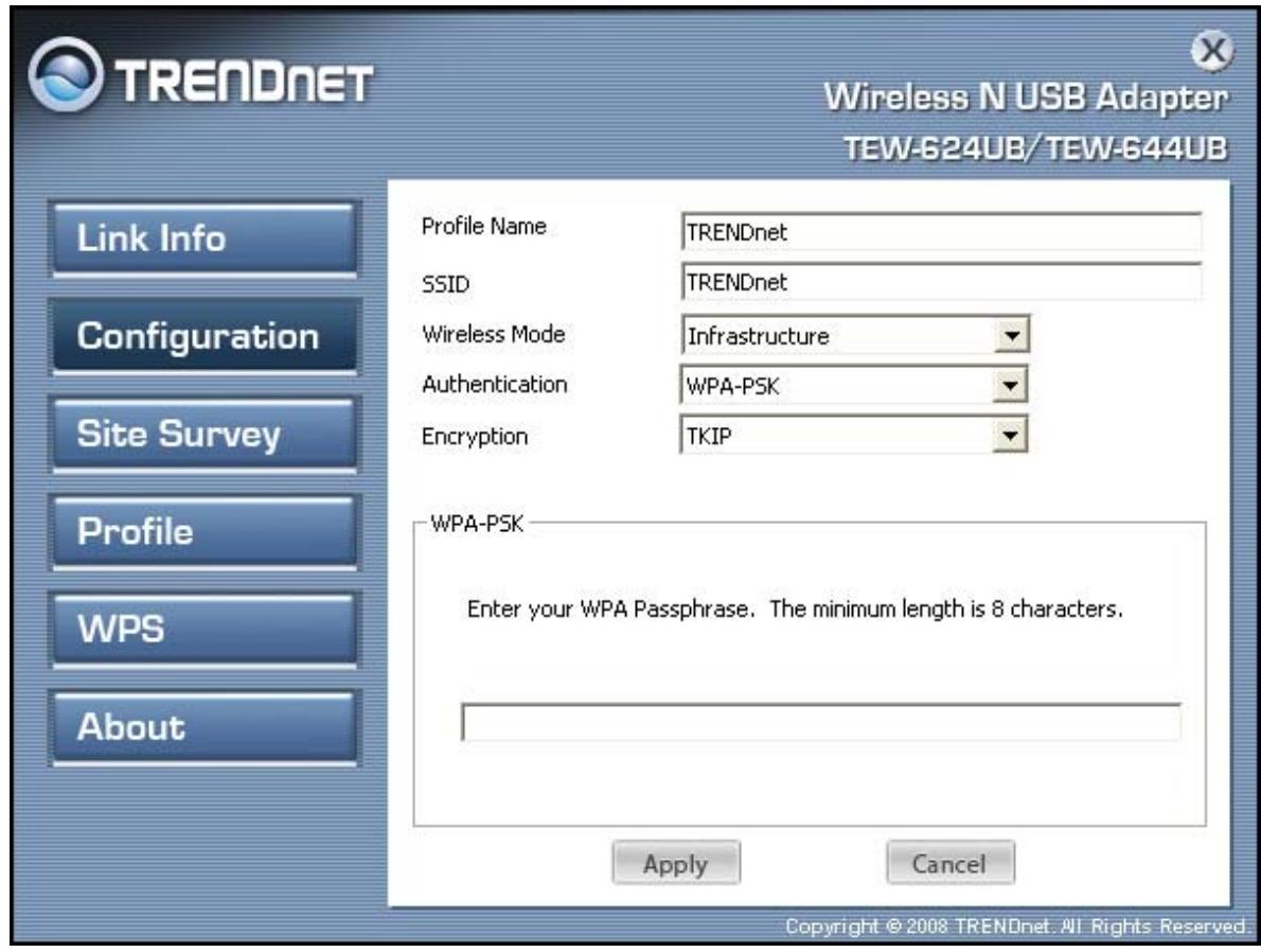 TRENDNET TEW-644UB - WPA/WPA2-PSK - 1