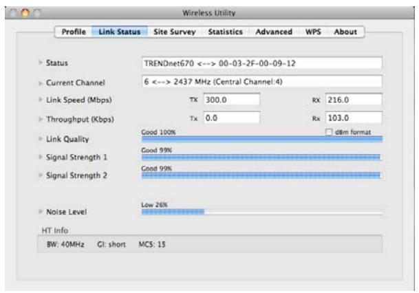 TRENDNET TEW-644UB - Link Status - 1