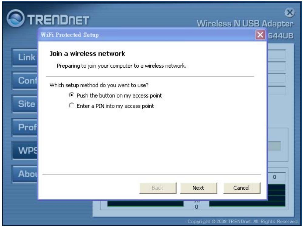 TRENDNET TEW-644UB - Push the button on my access point - 1