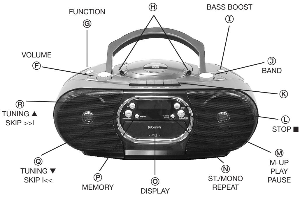 EBENCH KH 2262 CD RADIO CASSETTE RECORDER - 2