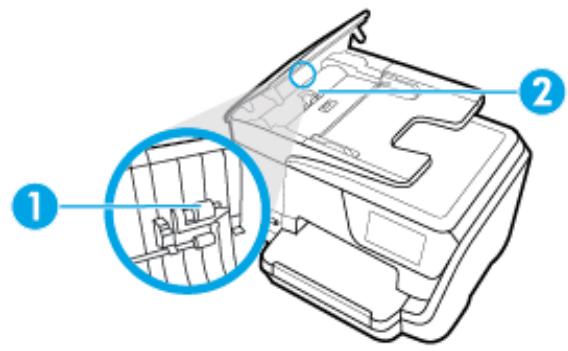 HP OFFICEJET PRO 8718 - Nettoyage du bac d'alimentation de documents - 4