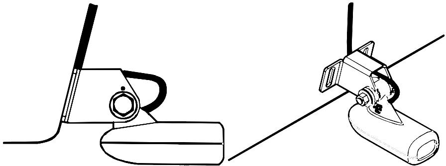 EAGLE FISHEASY 2T - Fixation du transducteur sur le tableau. - 1