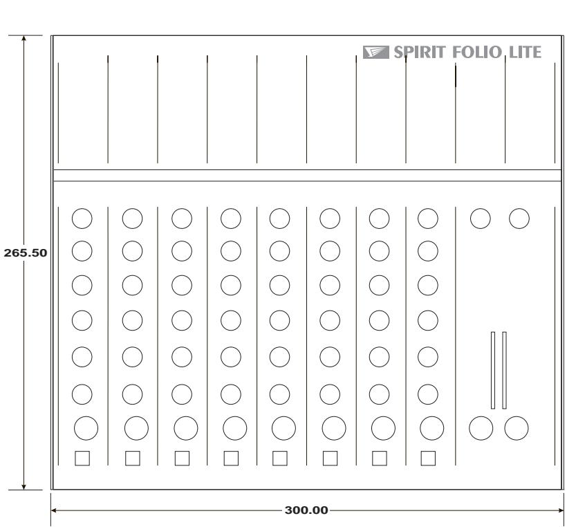 SOUNDCRAFT SPIRIT FOLIO LITE - DIMENSIONI - 1