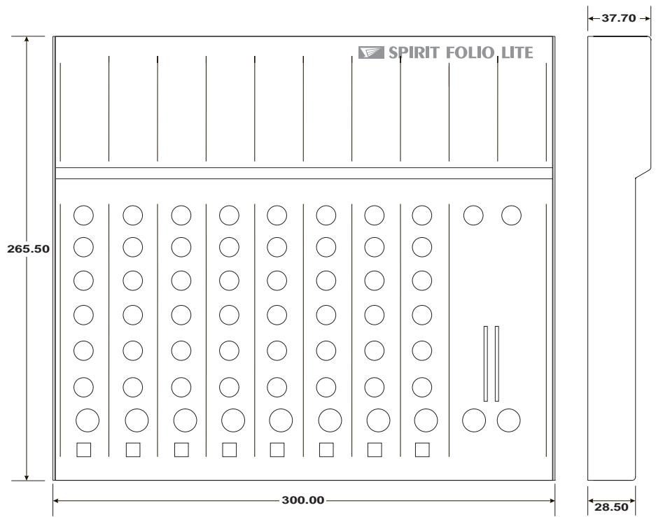 SOUNDCRAFT SPIRIT FOLIO LITE - Dimensions - 1