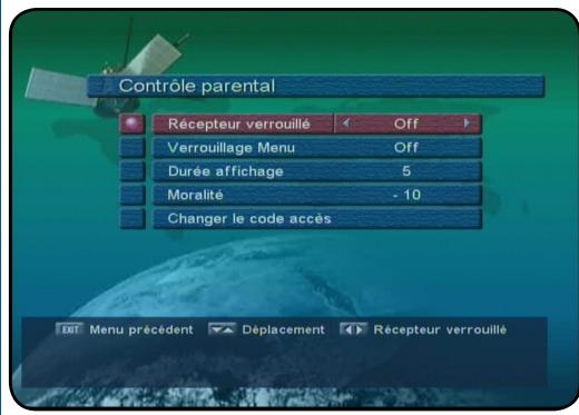 OPTEX FRANSAT ORS 9930 - II.3) Contrôle parental - 1