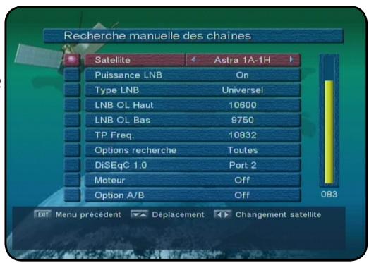 OPTEX FRANSAT ORS 9930 - Configuration de l'antenne - 1