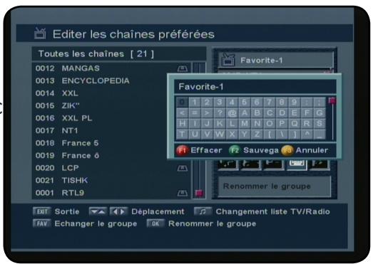 OPTEX FRANSAT ORS 9930 - d) Renommer le groupe - 1