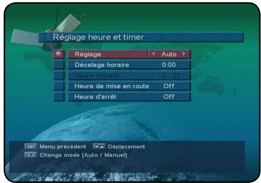 OPTEX FRANSAT ORS 9930 - II.4) Régliages heures et timer - 1