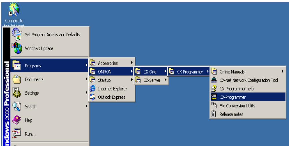 OMRON CX-PROGRAMMER - Démarrage de CX-Programmer - 1