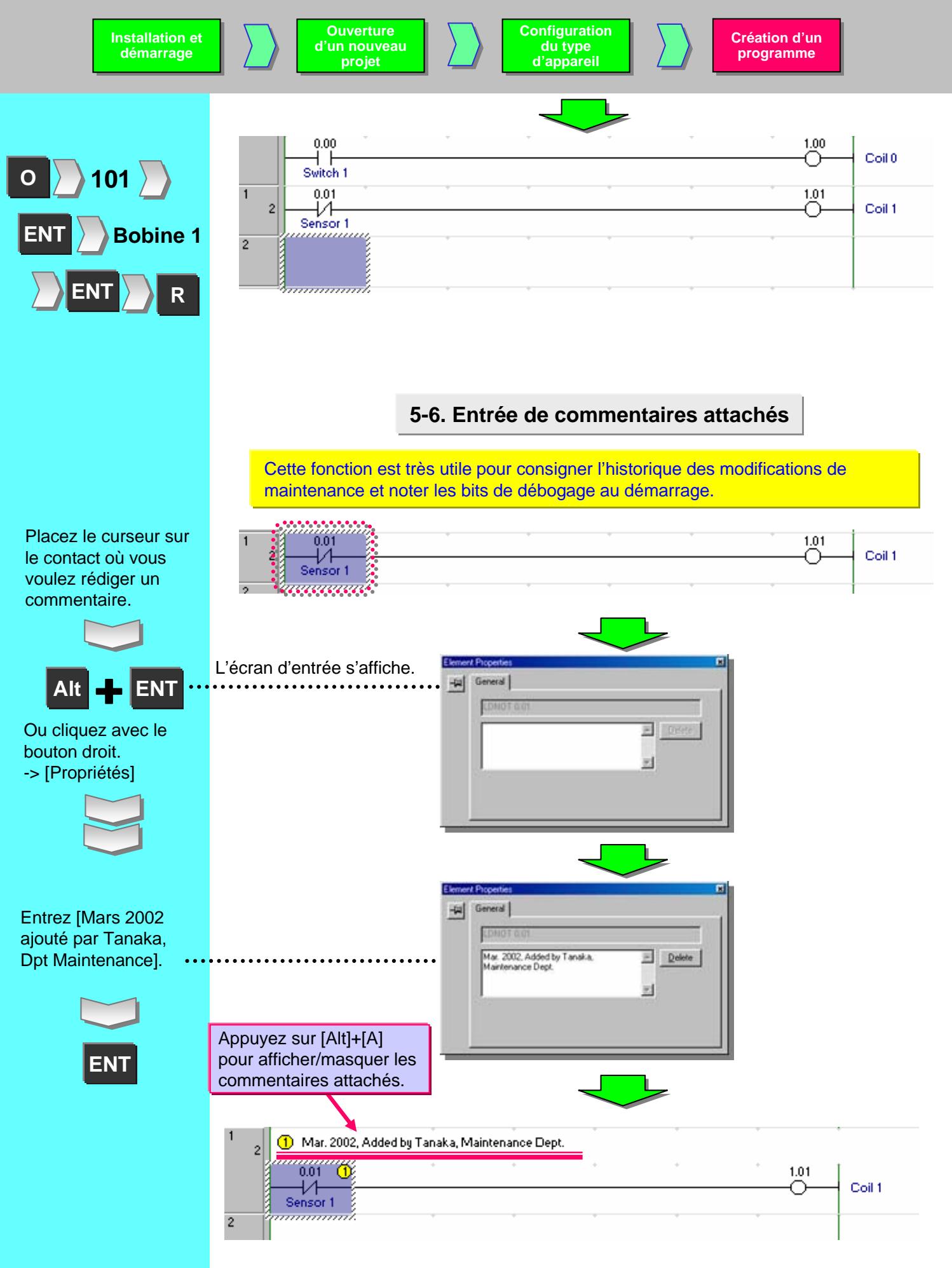 OMRON CX-PROGRAMMER - 5-3. Modification d'un commentaire de symbole - 9
