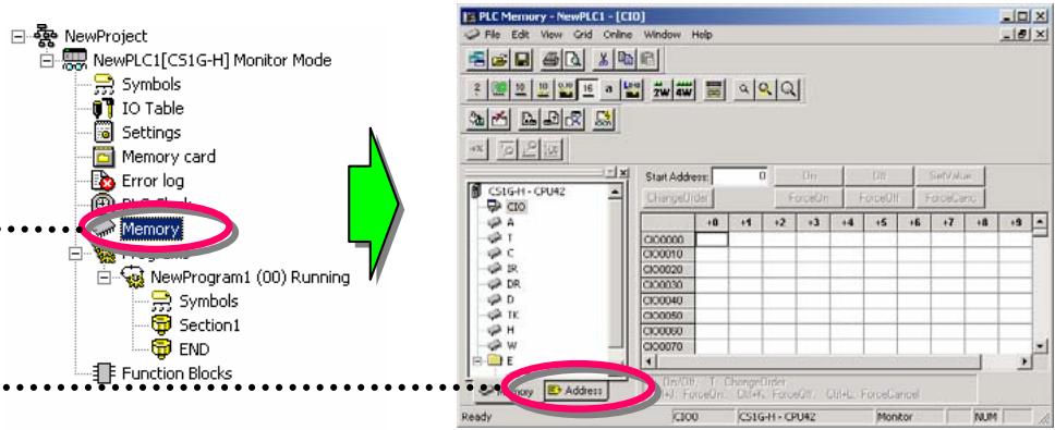 OMRON CX-PROGRAMMER - Affichage de la liste de bits forcés on/off - 1