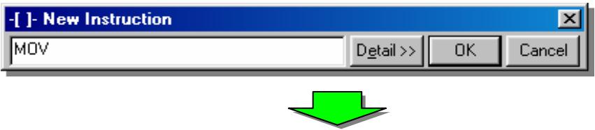 OMRON CX-PROGRAMMER - 5-16. Entrée d'instructions avancées 3 - entrée par numéro de fonction - 7