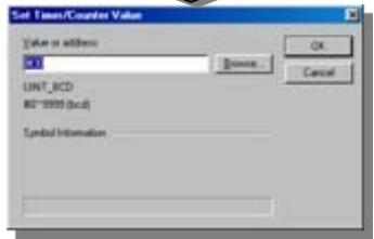 OMRON CX-PROGRAMMER - Modification de la valeur de consigne du temporisateur - 3